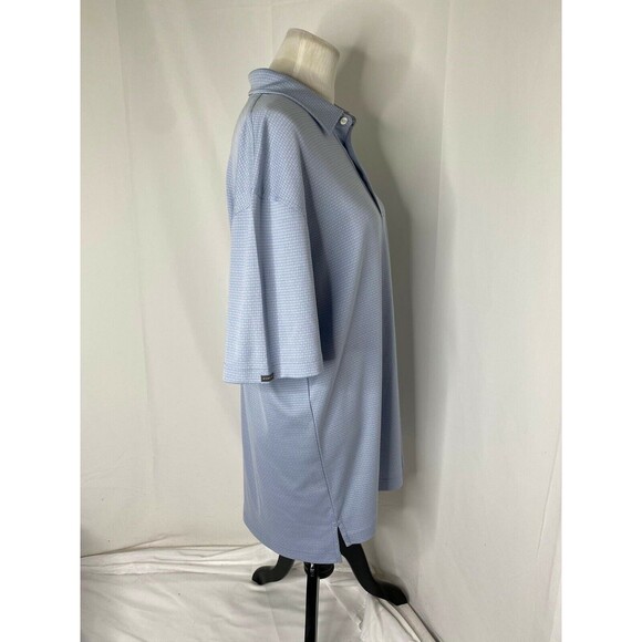 Dunning Polo Men’s Shirt Grey Pattern Short Sleeve Athletic Golf Size Large - Picture 4 of 8